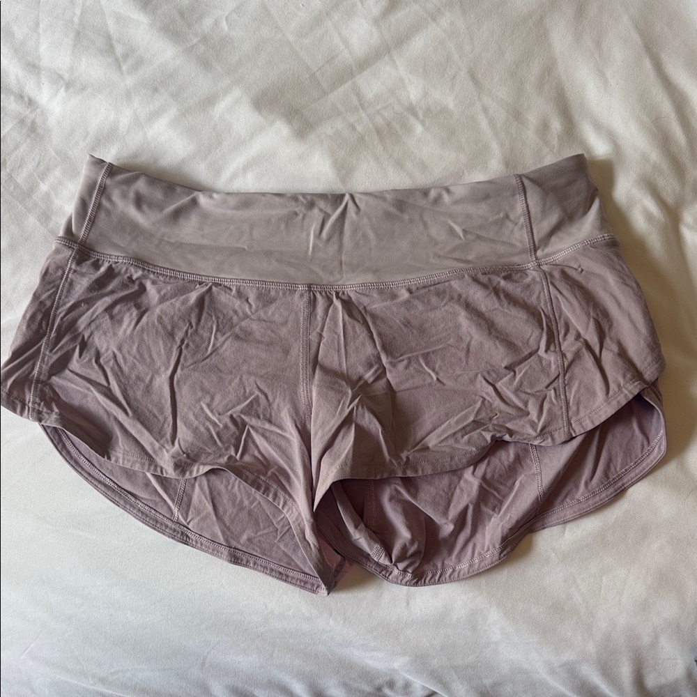 lululemon athletica Layered Running Shorts - Dusty Mauve